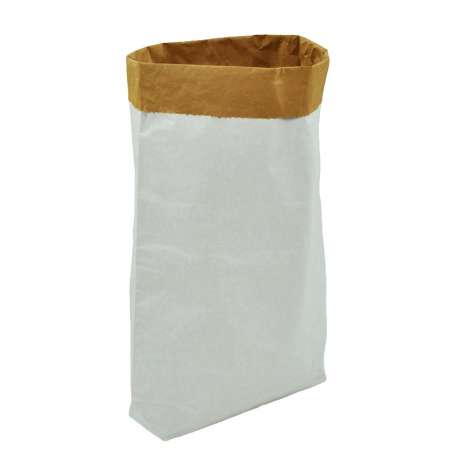 Vlakke papieren zak met blokbodem (per 100 stuks)