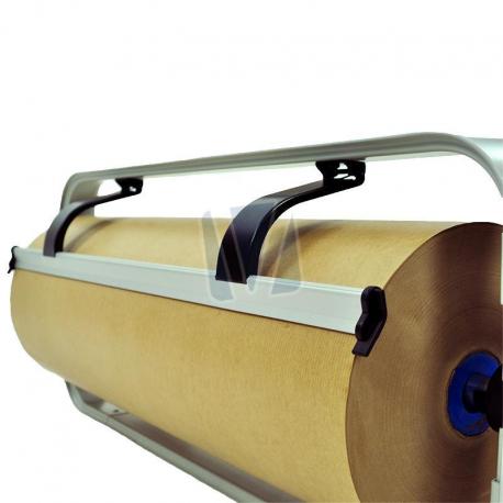 Papierrolhouder met mes incl. voetsteunen en wandbeugels gebruik: Papierrolhouder met mes incl. voetsteunen en wandbeugels