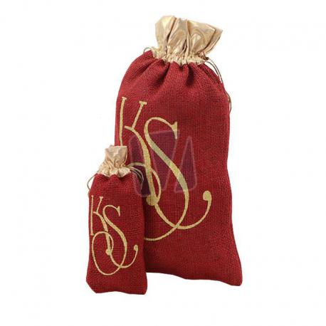 Jute cadeauzakje feestdagen gebruik: Jute cadeauzakje feestdagen