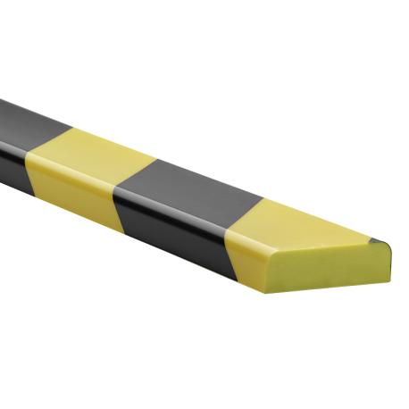 NOMA PROTECT WARNING schuimprofiel zwart/ geel P-vorm 40 x 11 mm